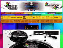 Tablet Screenshot of mastervisionproducoes.com